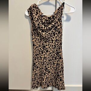 Reformation Leopard Print Sleeveless Dress